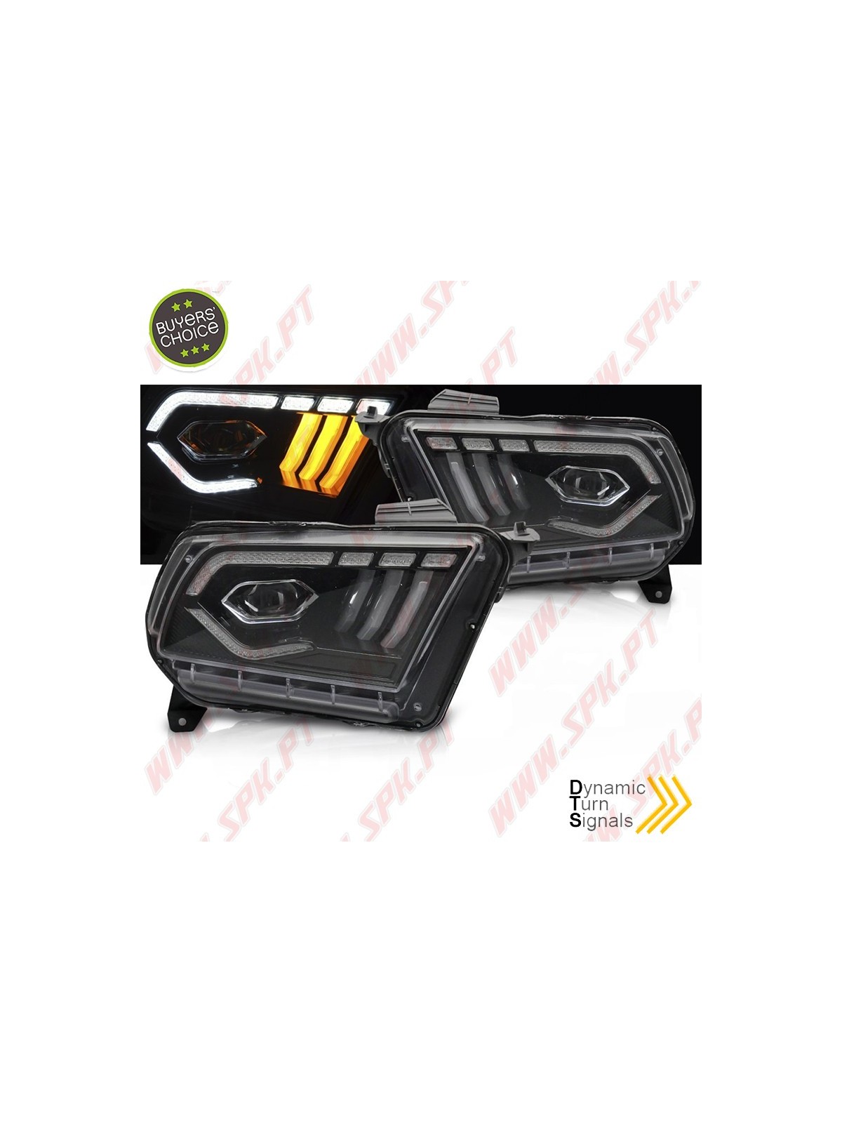 Faróis FULL-LED / DRL Black - Ford Mustang 5 (2010-2013) Faróis FULL-LED / DRL Black - Ford Mustang 5 (2010-2013)