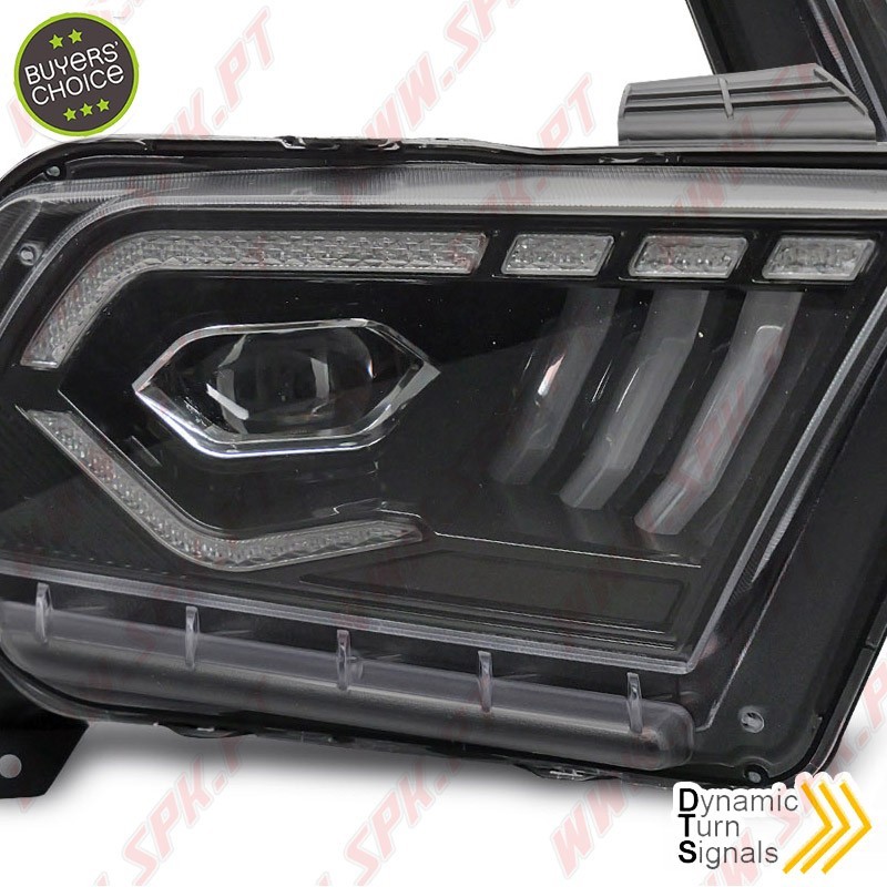 Faróis FULL-LED / DRL Black - Ford Mustang 5 (2010-2013) Faróis FULL-LED / DRL Black - Ford Mustang 5 (2010-2013)