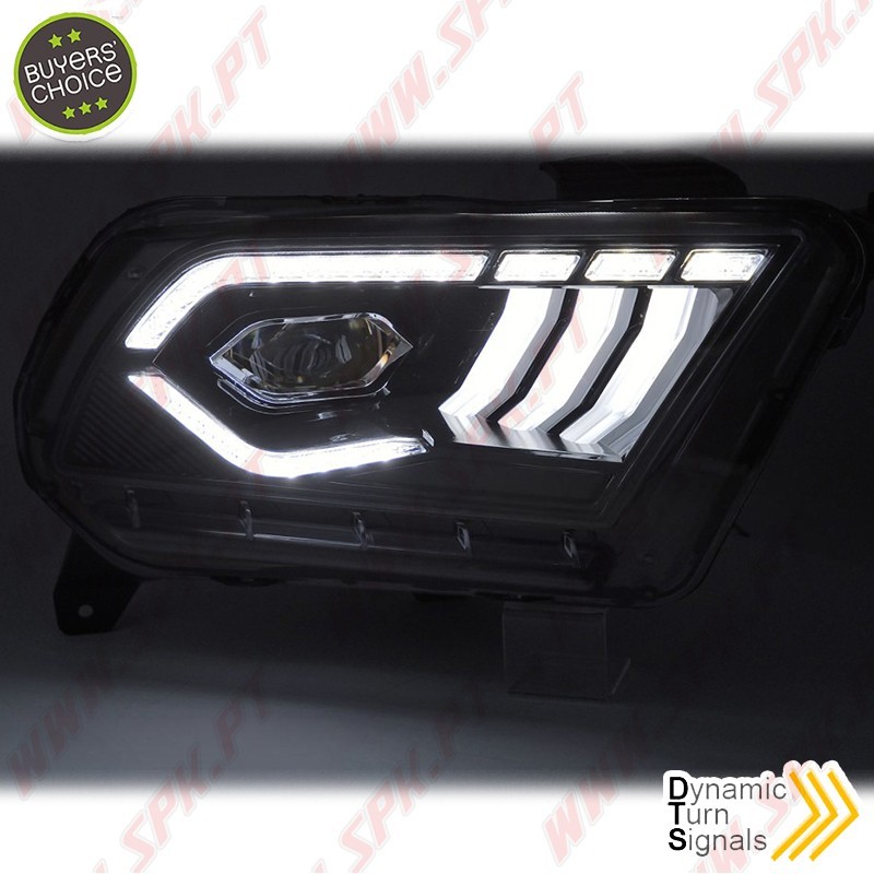 Faróis FULL-LED / DRL Black - Ford Mustang 5 (2010-2013) Faróis FULL-LED / DRL Black - Ford Mustang 5 (2010-2013)