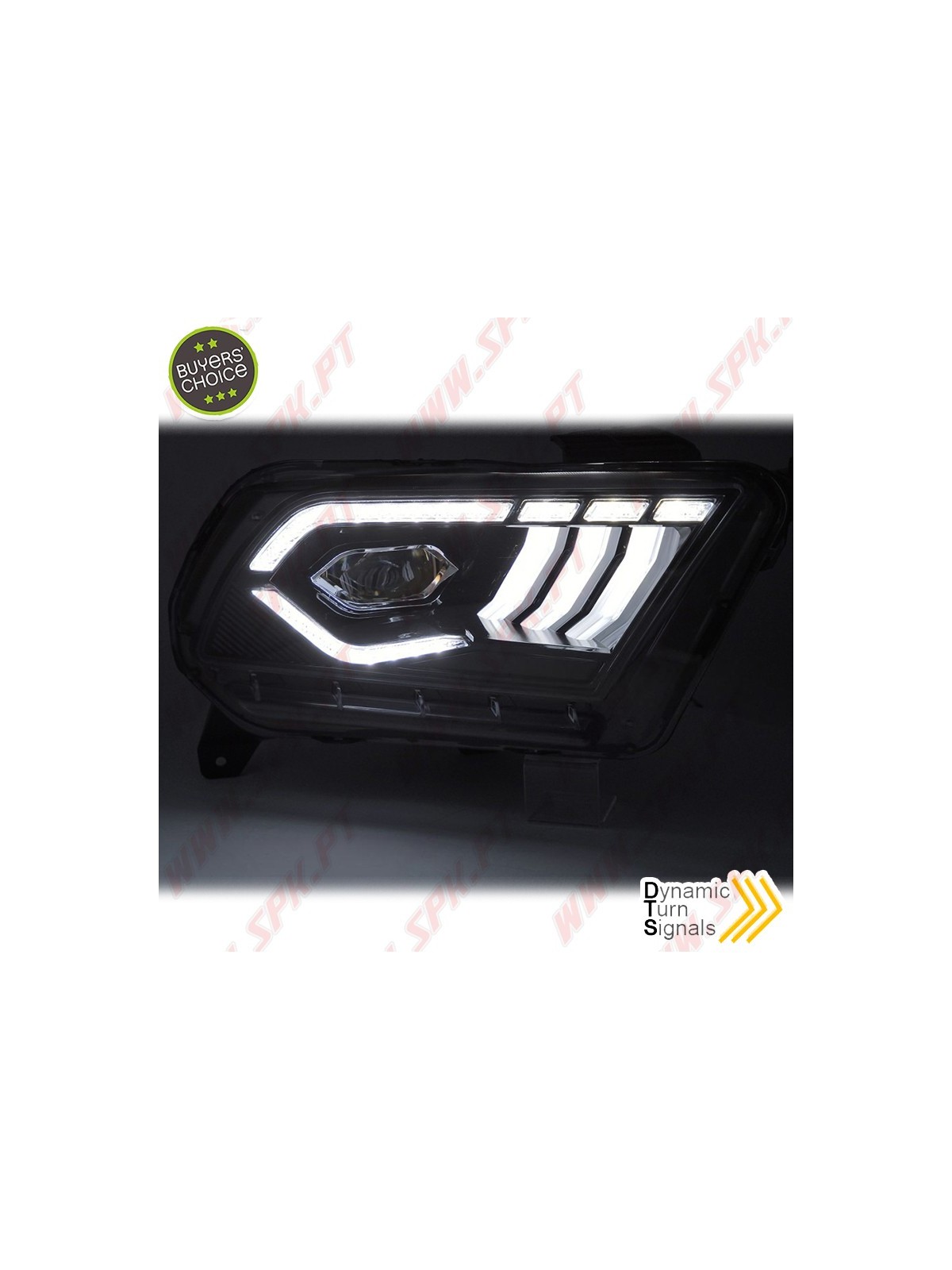Faróis FULL-LED / DRL Black - Ford Mustang 5 (2010-2013) Faróis FULL-LED / DRL Black - Ford Mustang 5 (2010-2013)