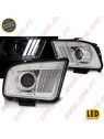Faróis LED / Tube-Light Chrome - Ford Mustang 4 (2004-2009) Faróis LED / Tube-Light Chrome - Ford Mustang 4 (2004-2009)