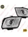 Faróis LED / Tube-Light Chrome - Ford Mustang 4 (2004-2009) Faróis LED / Tube-Light Chrome - Ford Mustang 4 (2004-2009)