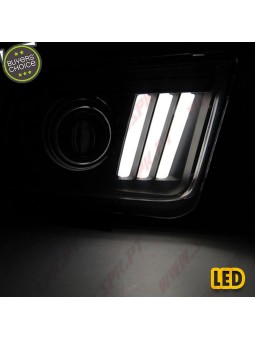Faróis LED / Tube-Light Black - Ford Mustang 4 (2004-2009)