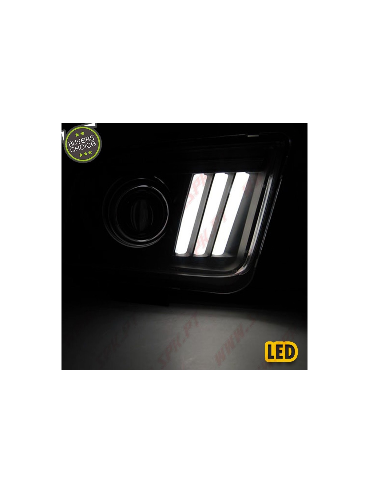 Faróis LED / Tube-Light Black - Ford Mustang 4 (2004-2009) Faróis LED / Tube-Light Black - Ford Mustang 4 (2004-2009)