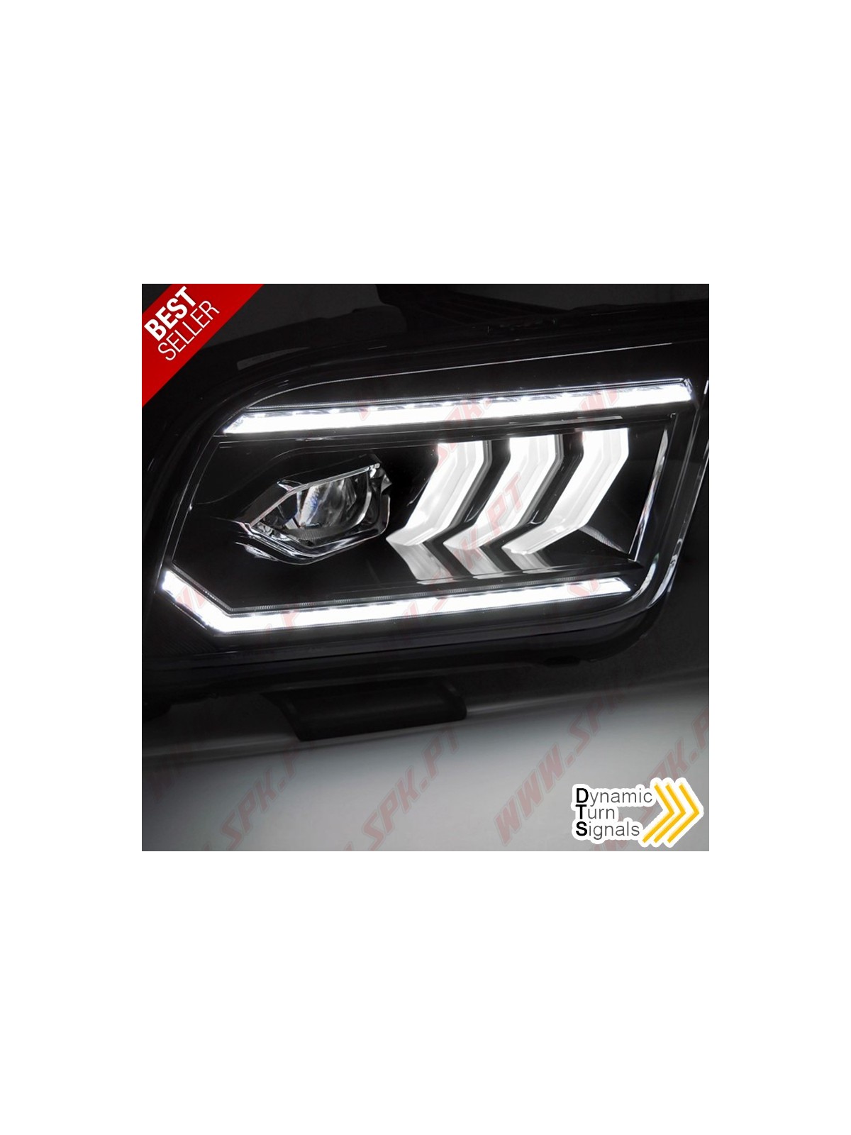 Faróis FULL-LED / DRL Black - Ford Mustang 4 (2004-2009) Faróis FULL-LED / DRL Black - Ford Mustang 4 (2004-2009)