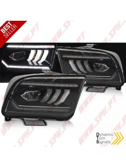 Faróis FULL-LED / DRL Black - Ford Mustang 4 (2004-2009)