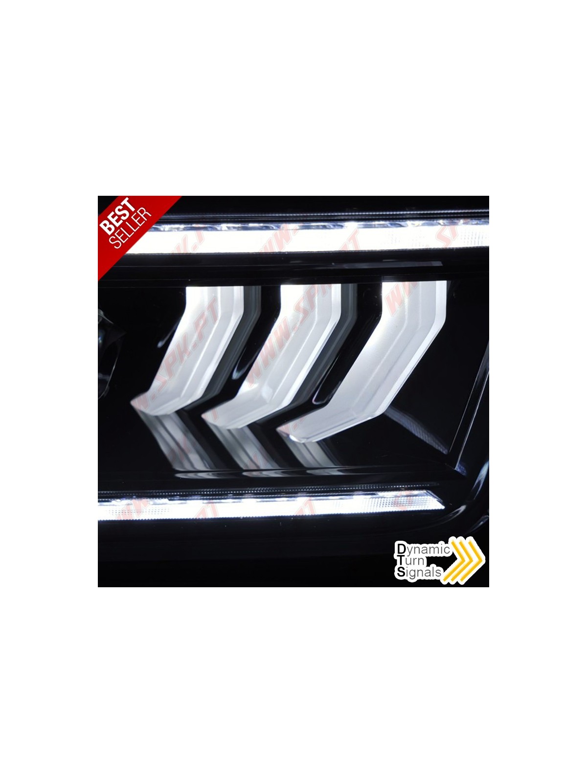 Faróis FULL-LED / DRL Black - Ford Mustang 4 (2004-2009) Faróis FULL-LED / DRL Black - Ford Mustang 4 (2004-2009)