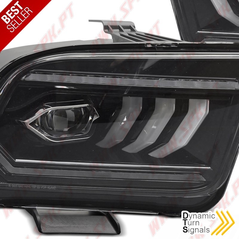Faróis FULL-LED / DRL Black - Ford Mustang 4 (2004-2009) Faróis FULL-LED / DRL Black - Ford Mustang 4 (2004-2009)