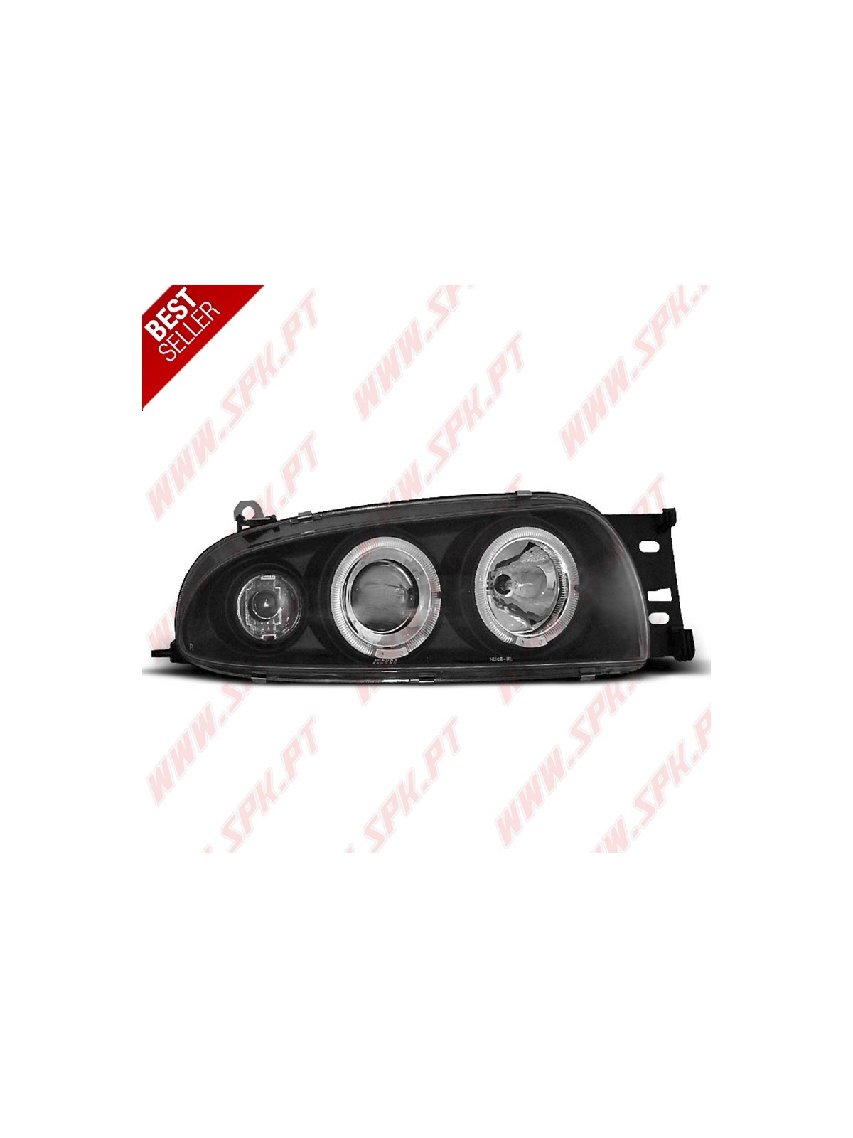 Faróis Angel Eyes Black - Ford Fiesta 4 (1995-1999) Faróis Angel Eyes Black - Ford Fiesta 4 (1995-1999)