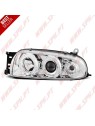 Faróis Angel Eyes Chrome - Ford Fiesta 4 (1995-1999) Faróis Angel Eyes Chrome - Ford Fiesta 4 (1995-1999)