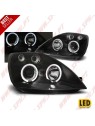 Faróis Angel Eyes Black - Ford Fiesta 5 (2002-2005) Faróis Angel Eyes Black - Ford Fiesta 5 (2002-2005)