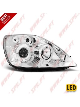 Faróis Angel Eyes Chrome - Ford Fiesta 5 (2002-2005)