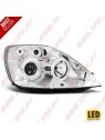 Faróis Angel Eyes Chrome - Ford Fiesta 5 (2002-2005) Faróis Angel Eyes Chrome - Ford Fiesta 5 (2002-2005)