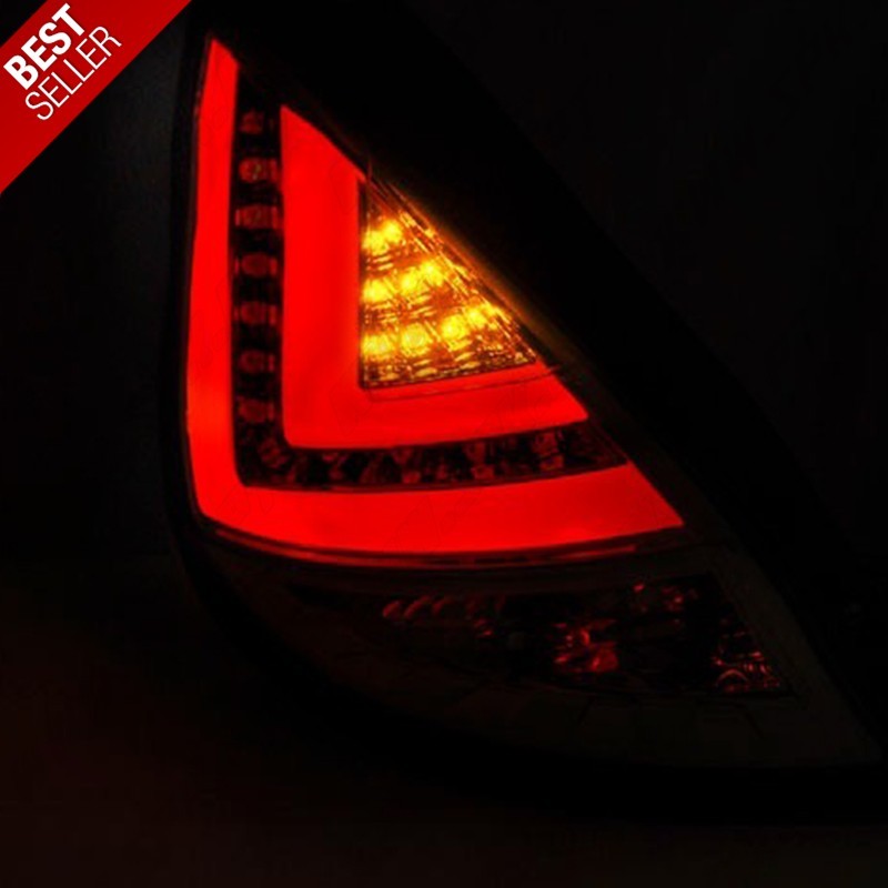 Farolins LED-BAR Red+Smoke - Ford Fiesta (2008-2012)