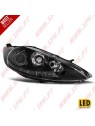 Faróis Look DRL LED Black - Ford Fiesta (2008-2012)