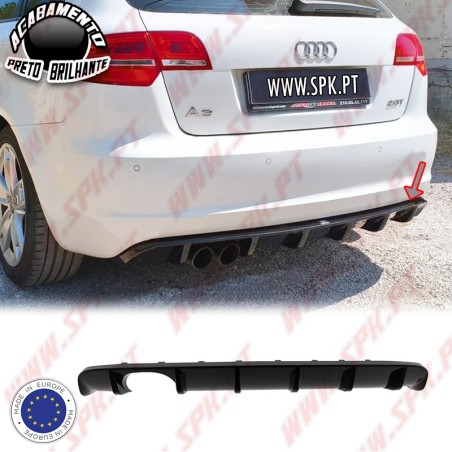Difusor Traseiro - Audi A3 8P Sportback (2008-2012)