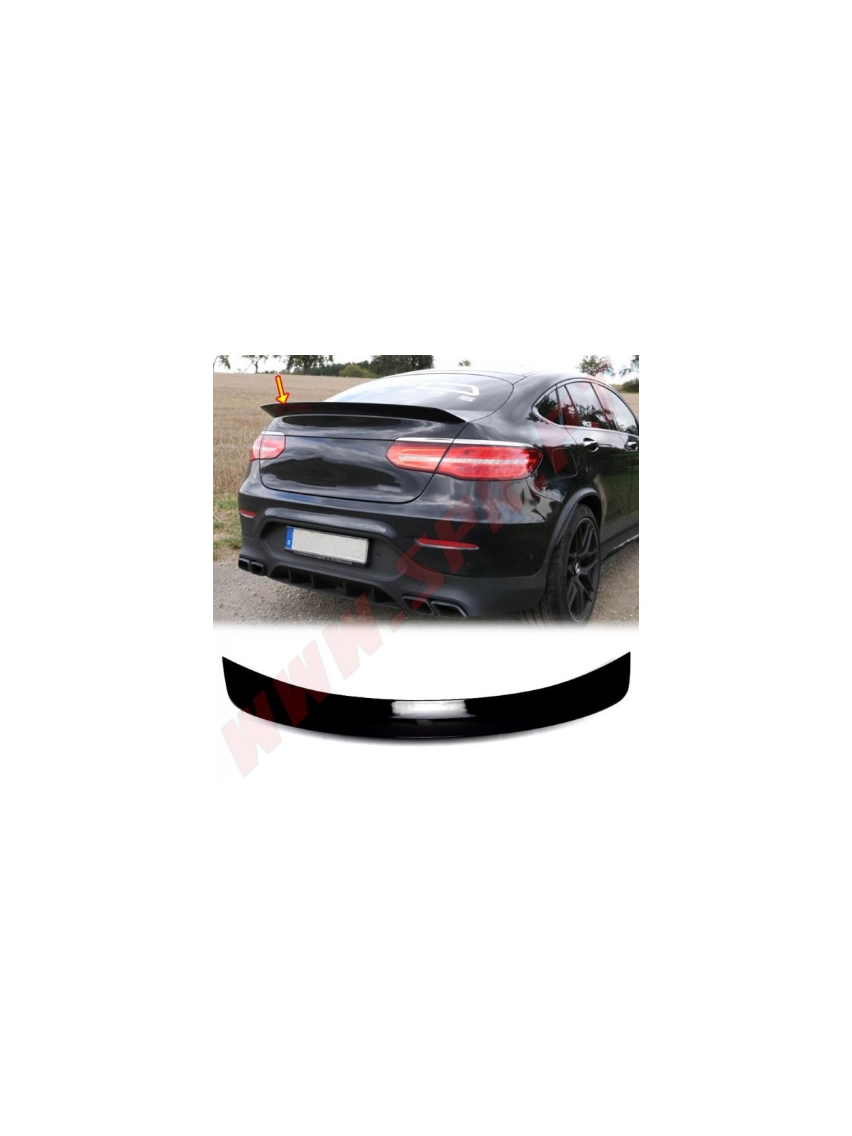 Aileron Traseiro Look AMG+ Mercedes GLC C253 SUV (2015-2022)