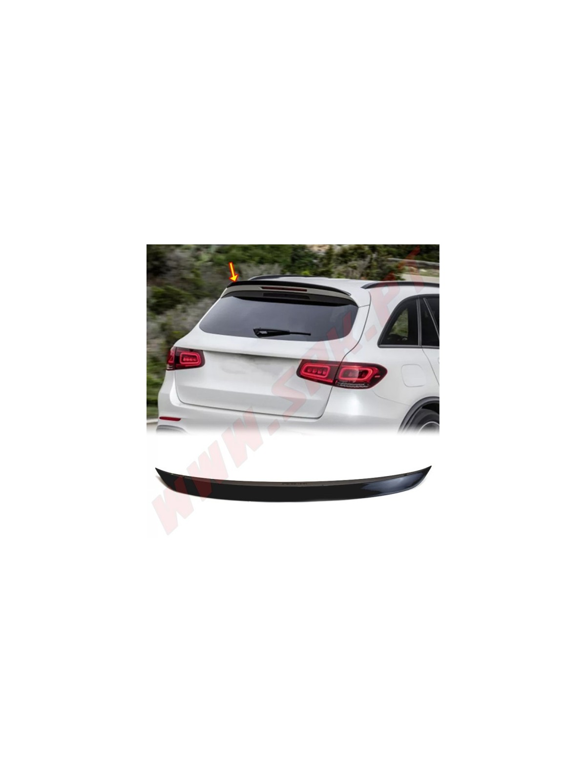 Aileron Traseiro Look AMG Mercedes GLC X253 SUV (2015-2022) Aileron Traseiro Look AMG Mercedes GLC X253 SUV (2015-2022)