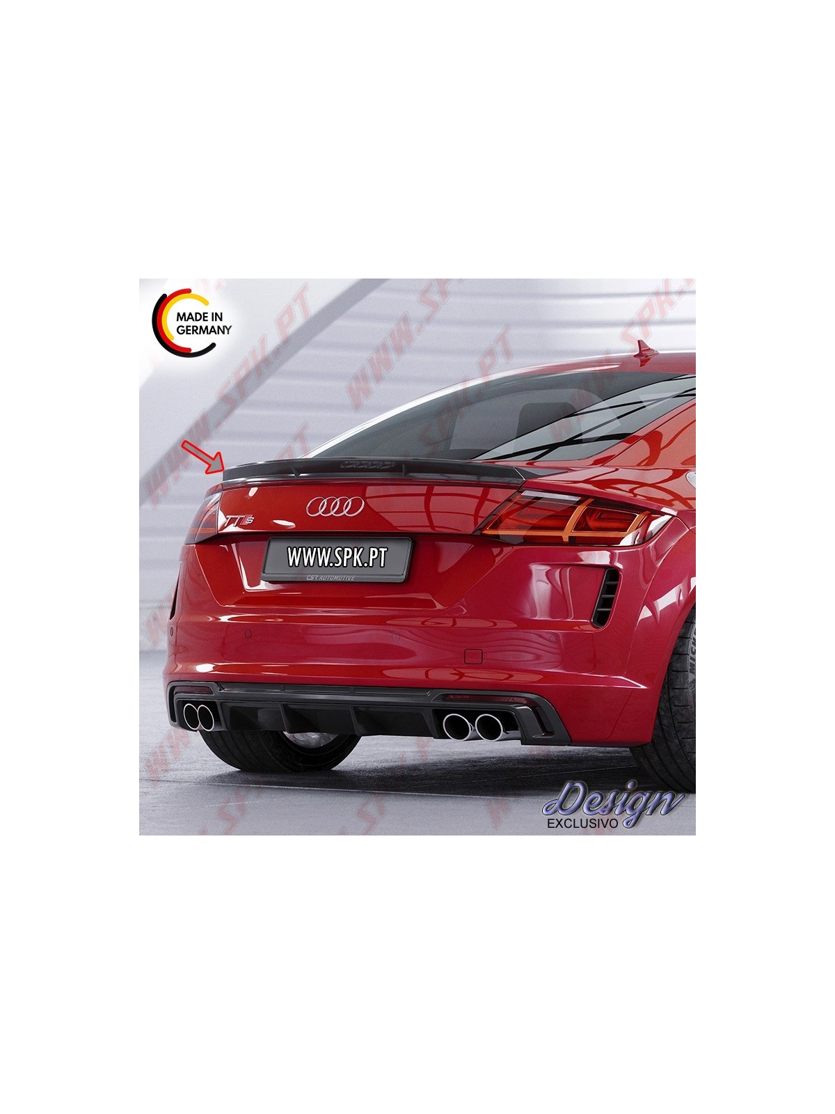 Aileron Traseiro Inferior (Mala) - Audi TT / TTS - FV/8S (2014-) Aileron Traseiro Inferior (Mala) - Audi TT / TTS - FV/8S (2014-)