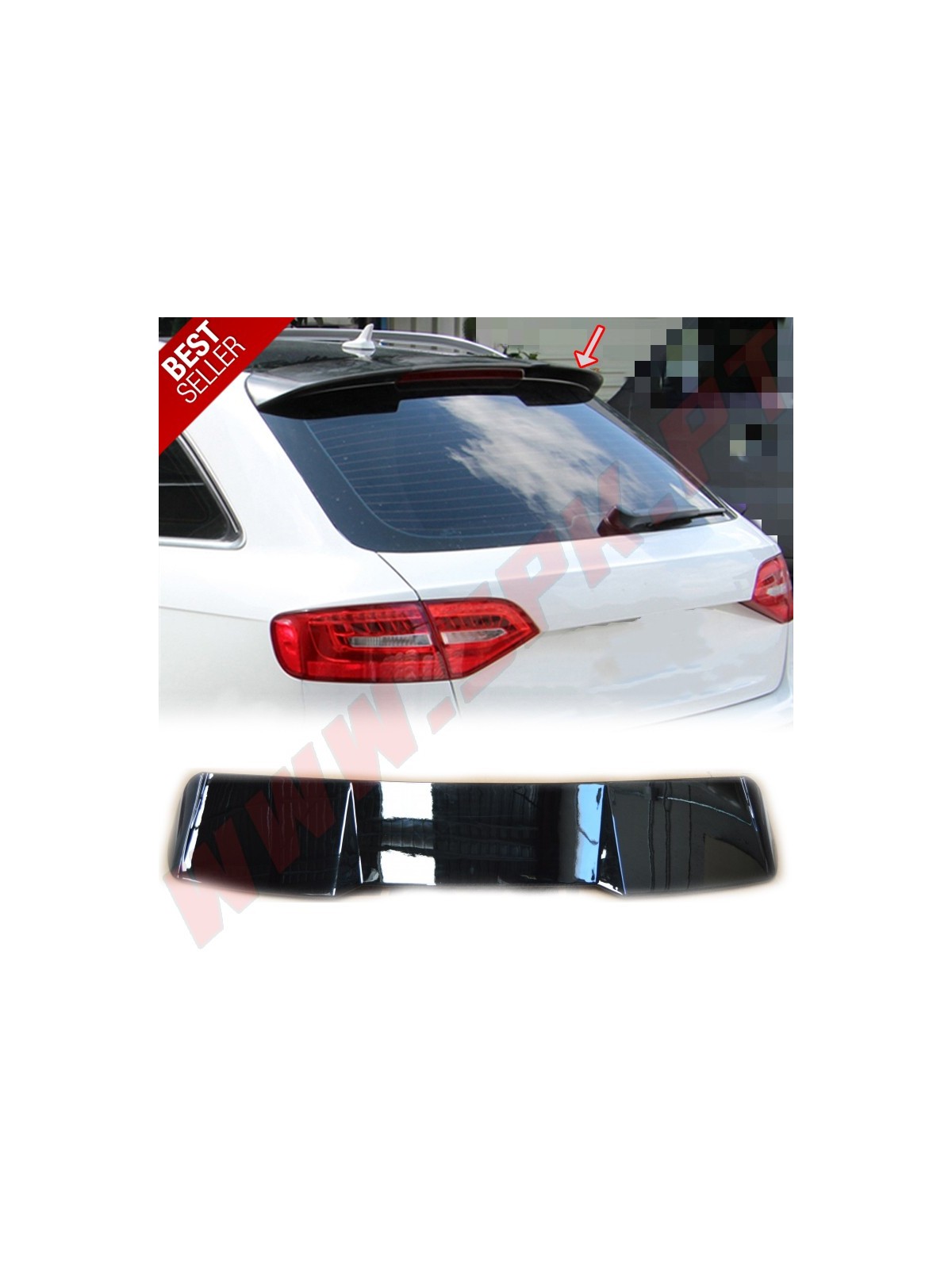 Aileron Traseiro Look RS4 Audi A4 B8 Avant (2008-2015) Aileron Traseiro Look RS4 Audi A4 B8 Avant (2008-2015)