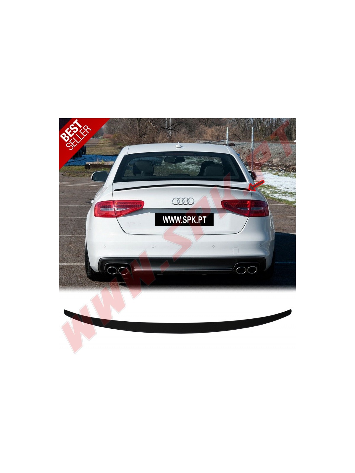 Aileron Traseiro Audi A4 B8 Sedan (2008-2015)