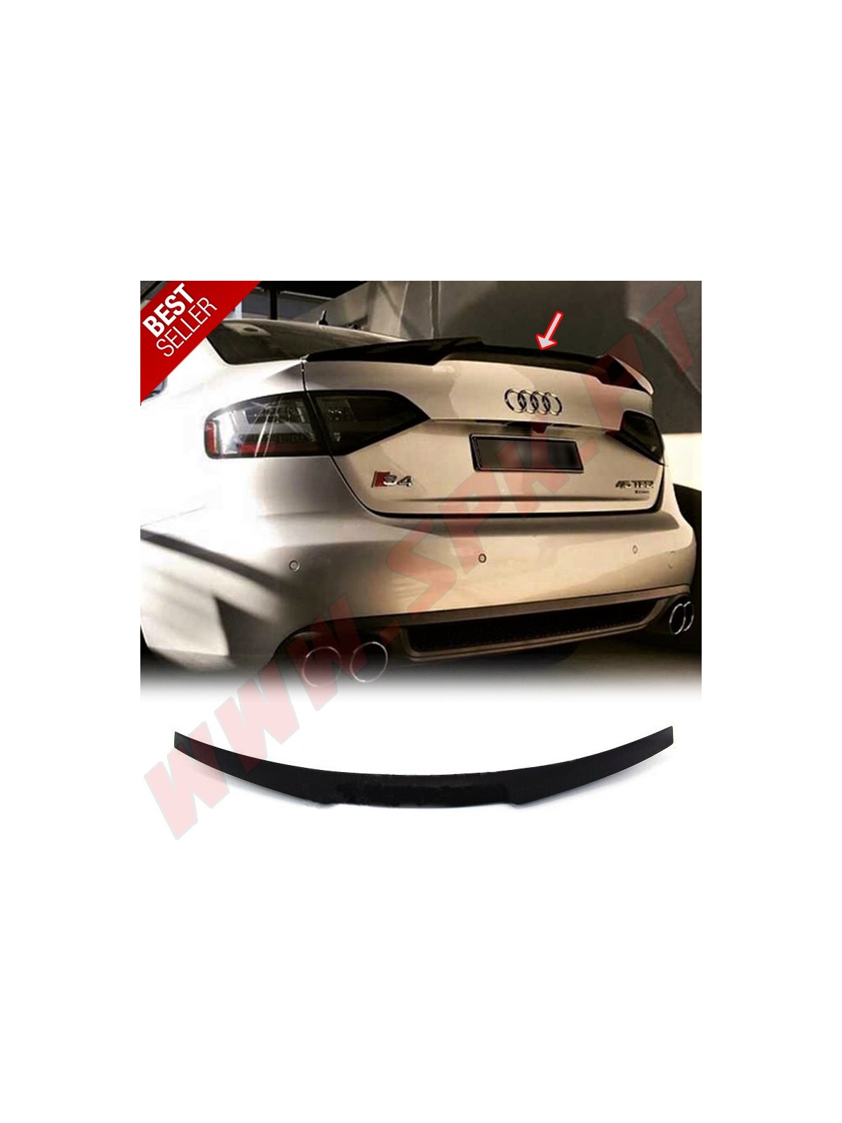 Aileron Traseiro Look M4 Audi A4 B8 Sedan (2008-2015)