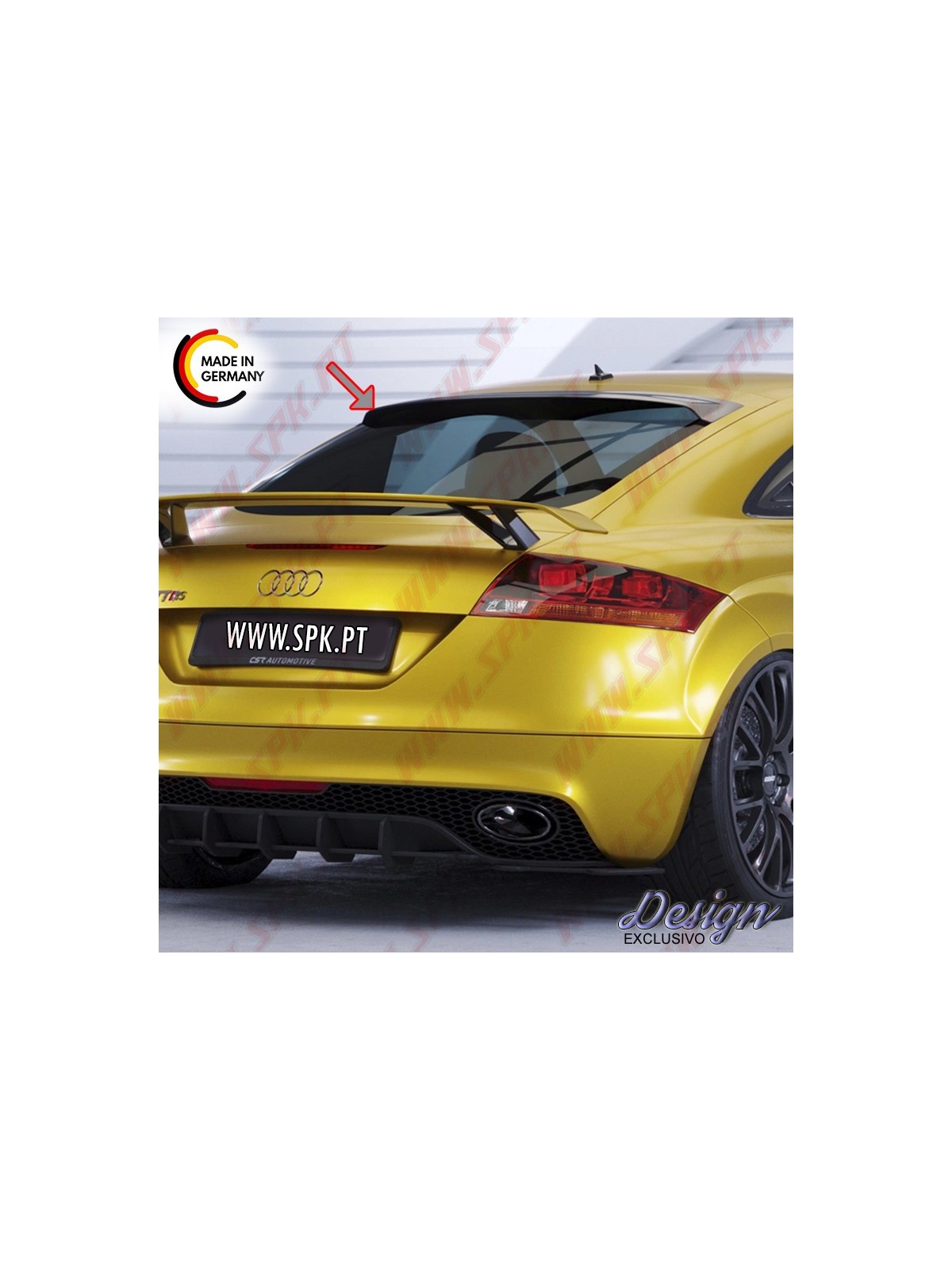 Aileron Traseiro Superior (Vidro) - Audi TT / TTS / TT RS 8J (2006-2014)