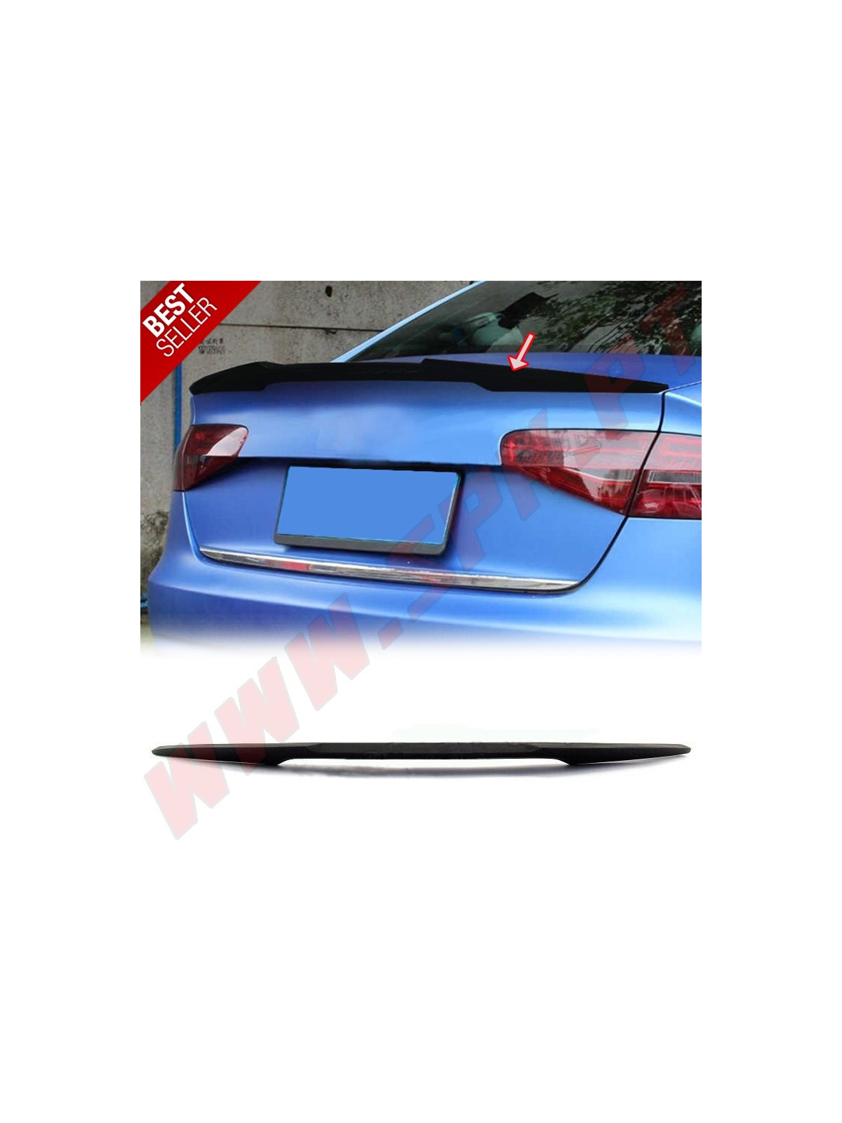 Aileron Traseiro Look M4 Audi A4 B8 Sedan (2008-2015)