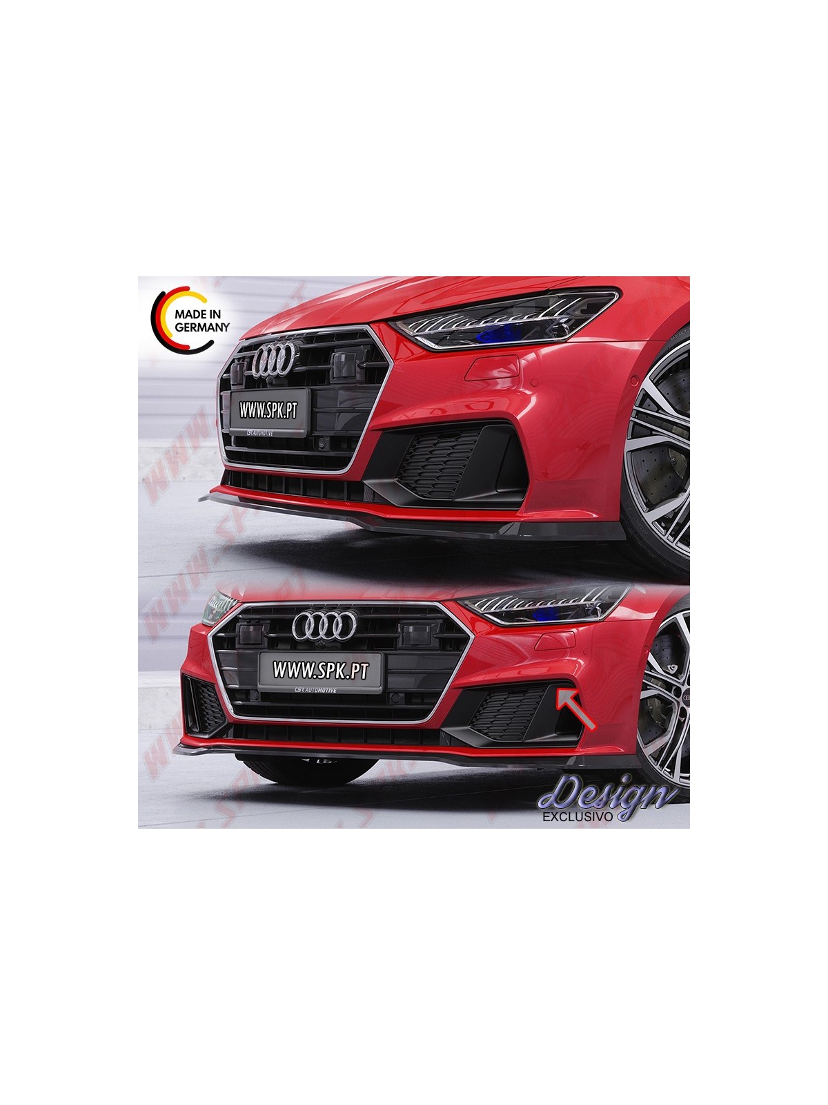Lip Spoiler Frontal - Audi A7 C8 S-Line / S7 (2018-2024) Lip Spoiler Frontal - Audi A7 C8 S-Line / S7 (2018-2024)
