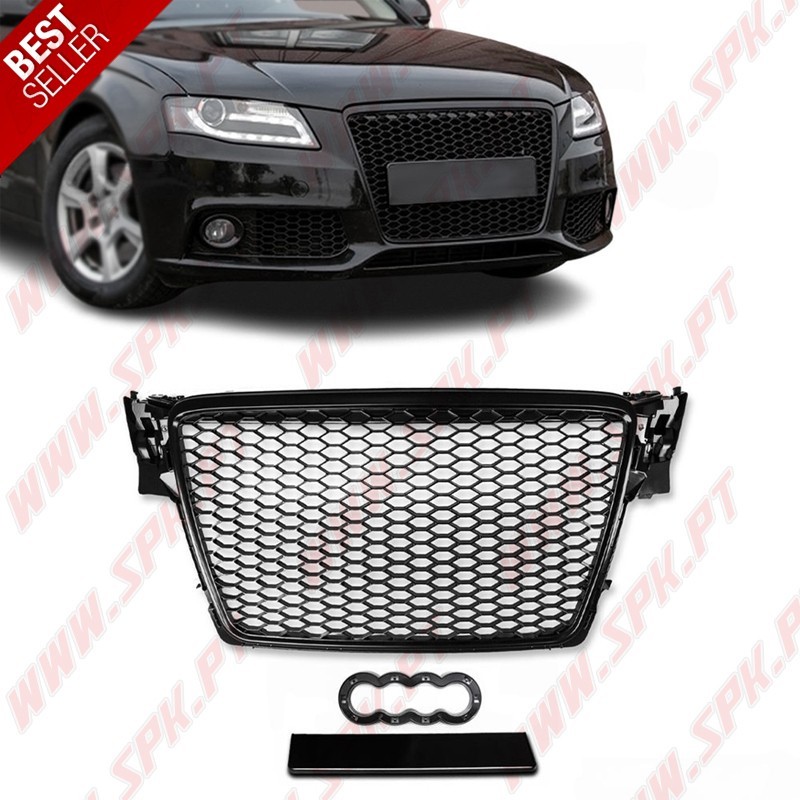 Grelha Frontal Look RS - Audi A4 B8 (2008-2012) Grelha Frontal Look RS - Audi A4 B8 (2008-2012)
