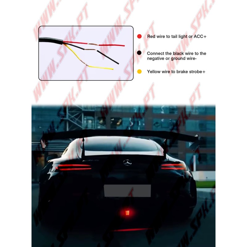 Farol Traseiro LED Look F1 V.2 Smoke - Dupla Função (Presença + Stop Flash)