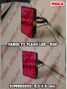 Farol Traseiro LED Look F1 V.4 RED - Dupla Função (Presença + Stop Flash) Farol Traseiro LED Look F1 V.4 RED - Dupla Função (Presença + Stop Flash)