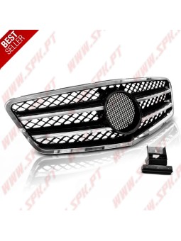 Grelha Frontal Look Sport Black+Chrome - Mercedes W212 (2009-2013)
