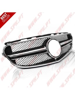 Grelha Frontal Look Sport Black+Chrome - Mercedes W212 (2013-2016)