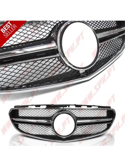 Grelha Frontal Look Sport Black+Chrome - Mercedes W212 (2013-2016)