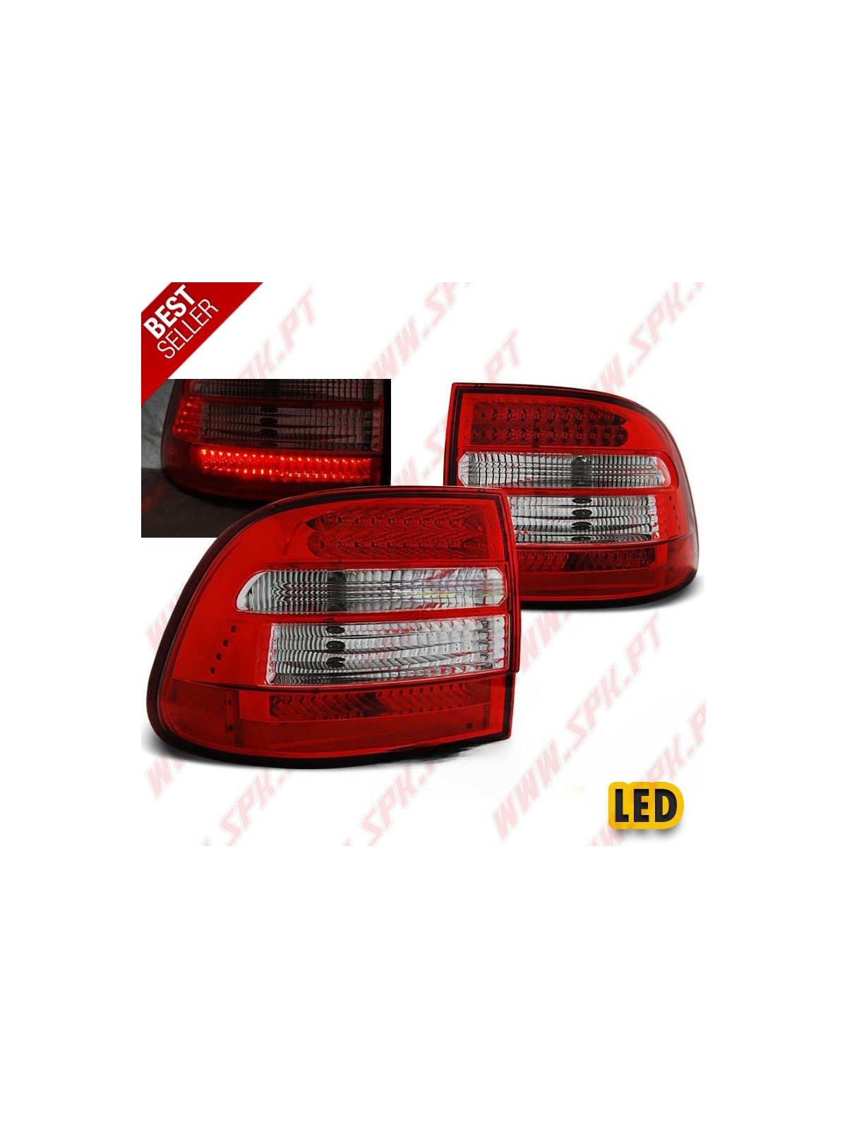 Farolins LED Red+Clear - Porsche Cayenne (2002-2006) Farolins LED Red+Clear - Porsche Cayenne (2002-2006)