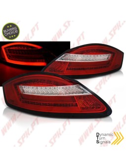 Farolins LED-BAR Dynamic Red+Clear - Porsche Boxster 987 / Cayman (2005-2008)