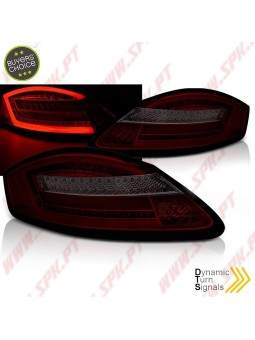 Farolins LED-BAR Dynamic Red+Smoke - Porsche Boxster 987 / Cayman (2005-2008)