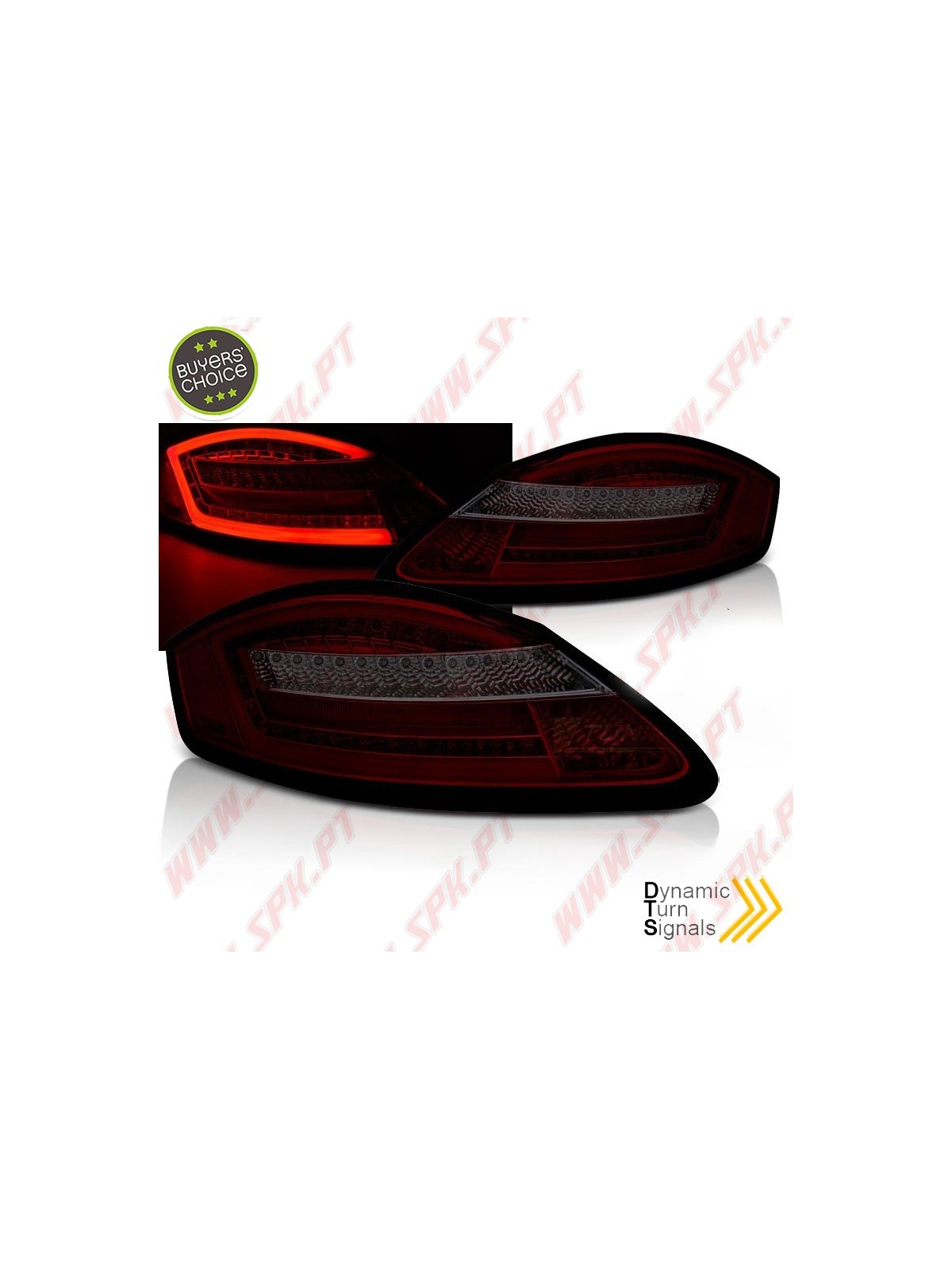Farolins LED-BAR Dynamic Red+Smoke - Porsche Boxster 987 / Cayman (2005-2008)