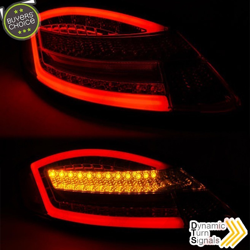 Farolins LED-BAR Dynamic Chrome+Smoke - Porsche Boxster 987 / Cayman (2005-2008)