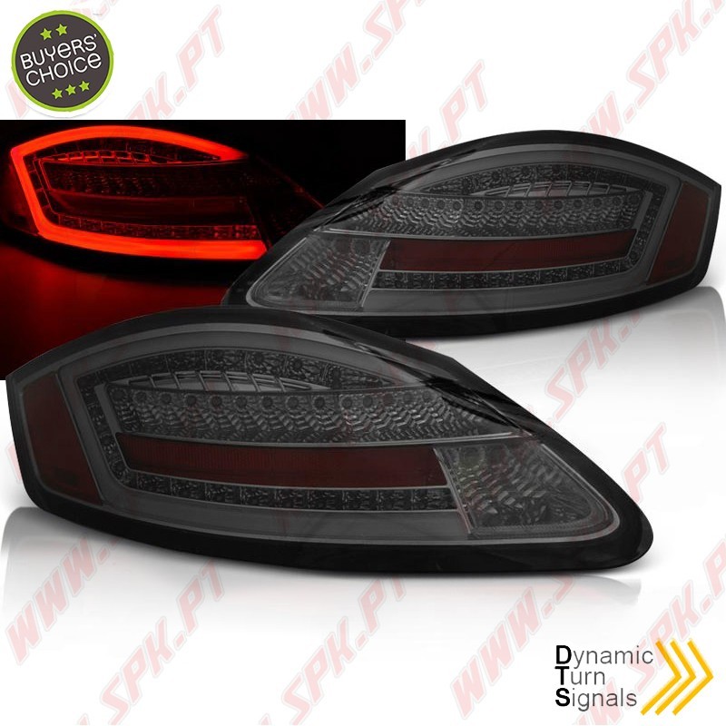 Farolins LED-BAR Dynamic Chrome+Smoke - Porsche Boxster 987 / Cayman (2005-2008)