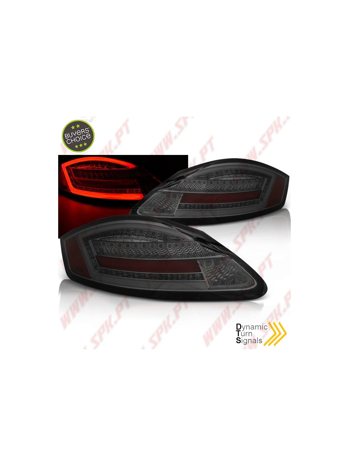 Farolins LED-BAR Dynamic Chrome+Smoke - Porsche Boxster 987 / Cayman (2005-2008)