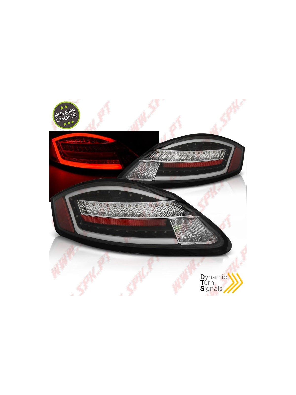 Farolins LED-BAR Dynamic Black - Porsche Boxster 987 / Cayman (2005-2008)