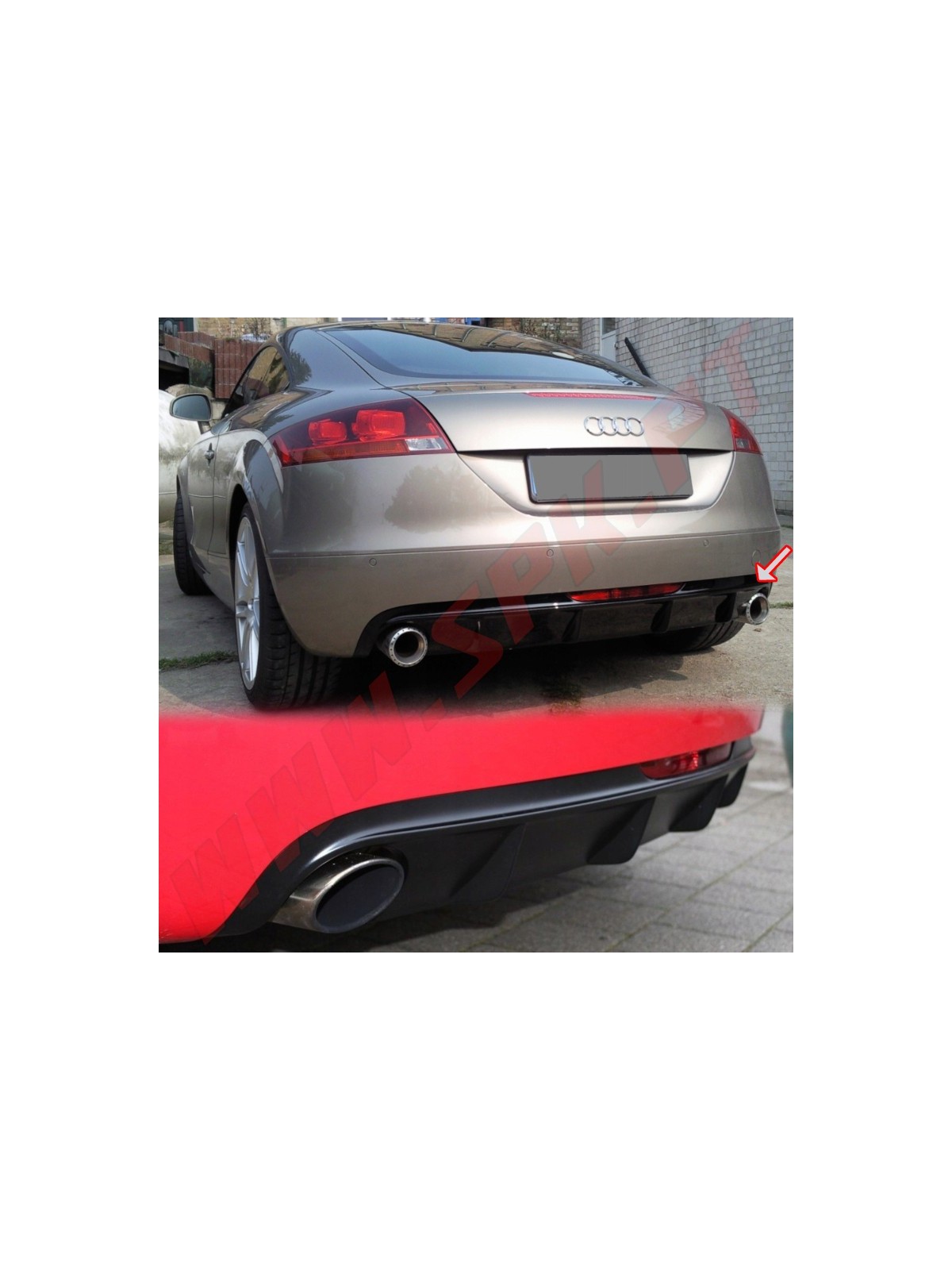 Difusor Traseiro Mod.III Audi TT 8J (2006-2010)