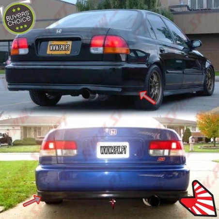 Lip Spoiler Traseiro Look Type-R - Honda Civic EK / EJ (1996-1998)