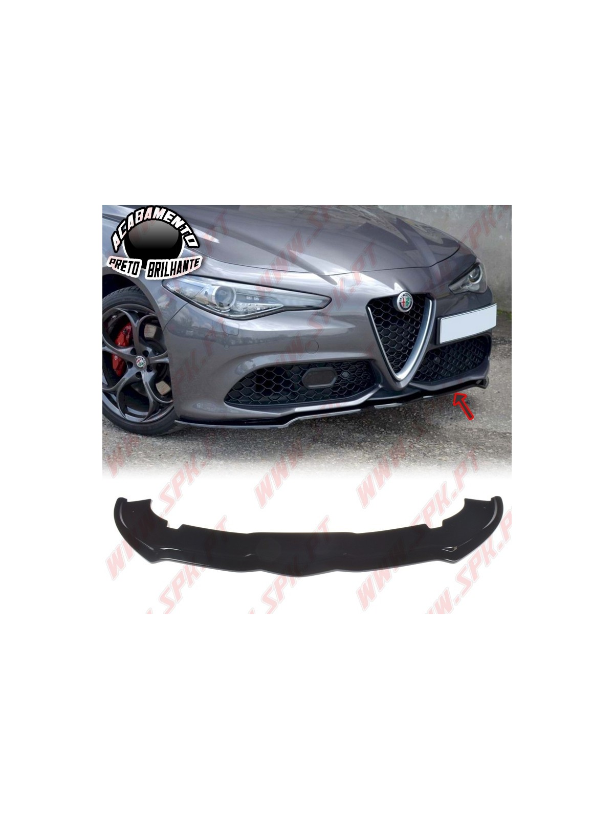Lip Spoiler Frontal - Alfa Romeo Giulia Veloce (2015-) Lip Spoiler Frontal - Alfa Romeo Giulia Veloce (2015-)