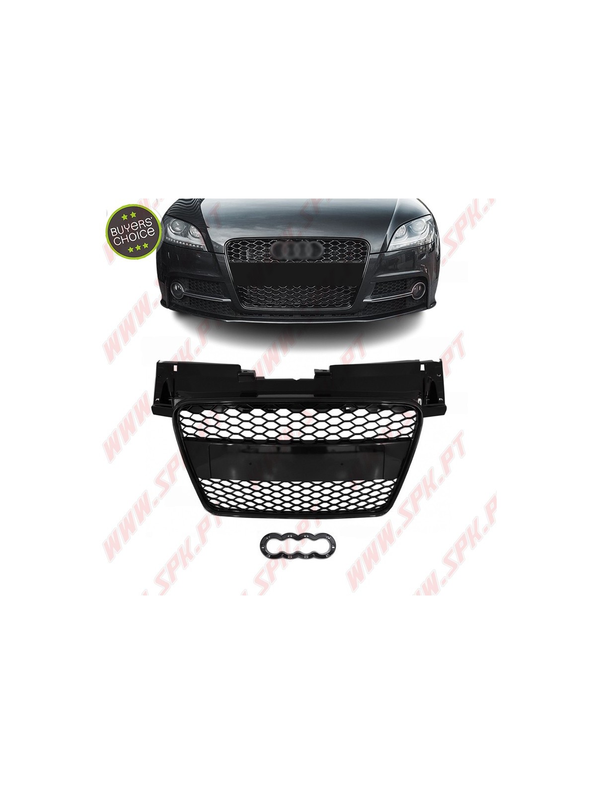 Grelha Frontal Look RS - Audi TT 8J (2006-2014) Grelha Frontal Look RS - Audi TT 8J (2006-2014)