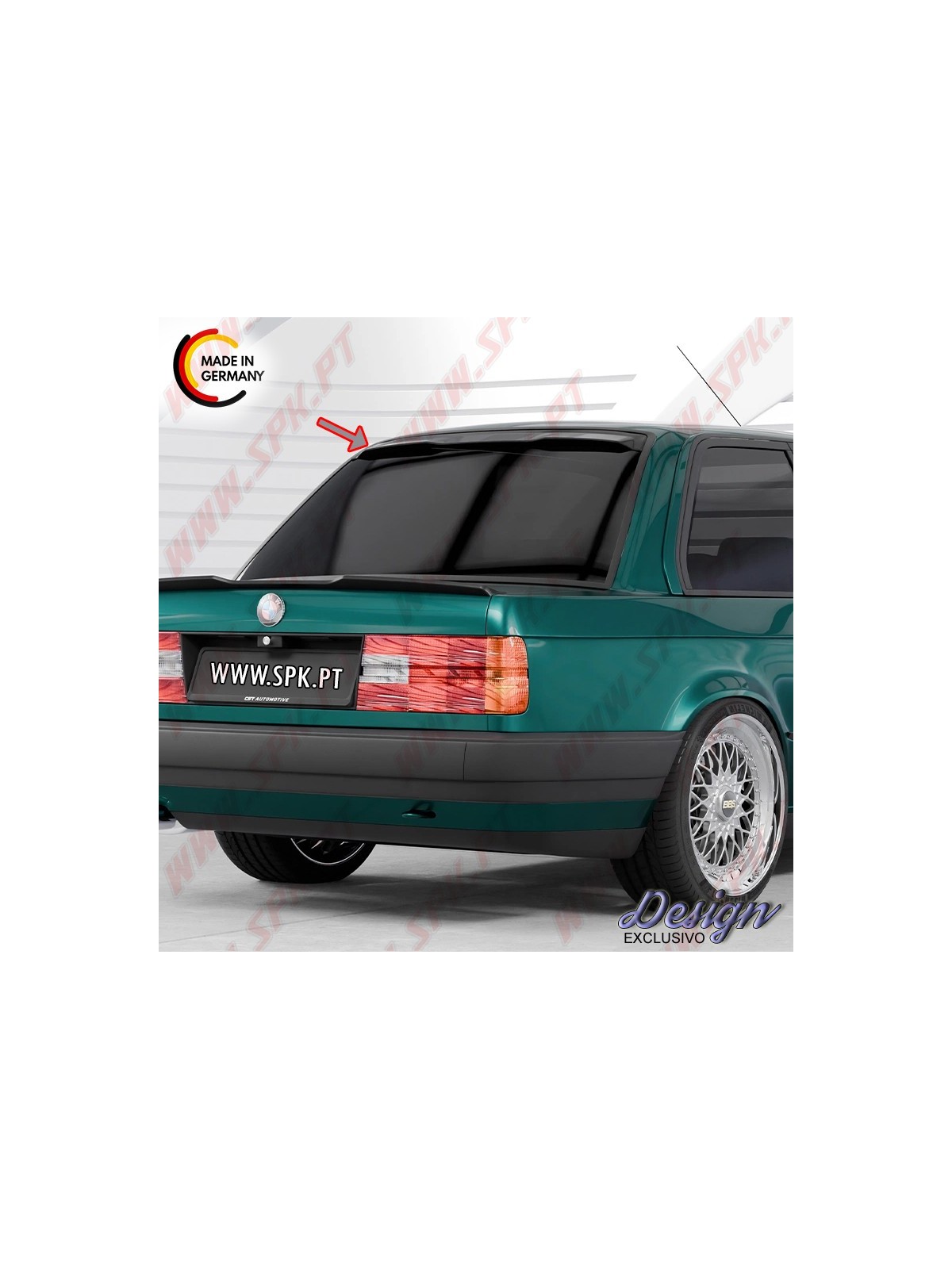 Aileron Traseiro Superior (Vidro) - BMW E30 Coupe (1982-1994) Aileron Traseiro Superior (Vidro) - BMW E30 Coupe (1982-1994)