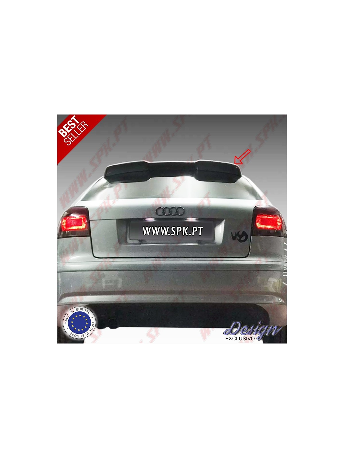 Aileron Traseiro Look GT - Audi A3 8P Hatchback (2003-2012) Aileron Traseiro Look GT - Audi A3 8P Hatchback (2003-2012)