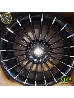 Pack 4 Jantes BMW Look Alpina "Black" - 8,5x20" (5x112/5X120 - ET33 - CB72,56)